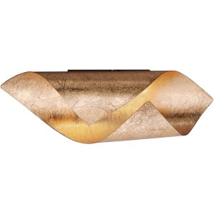 Goldene Paul Neuhaus LED-Wandleuchte Nevis, moderne Deckenleuchte aus Stahl.