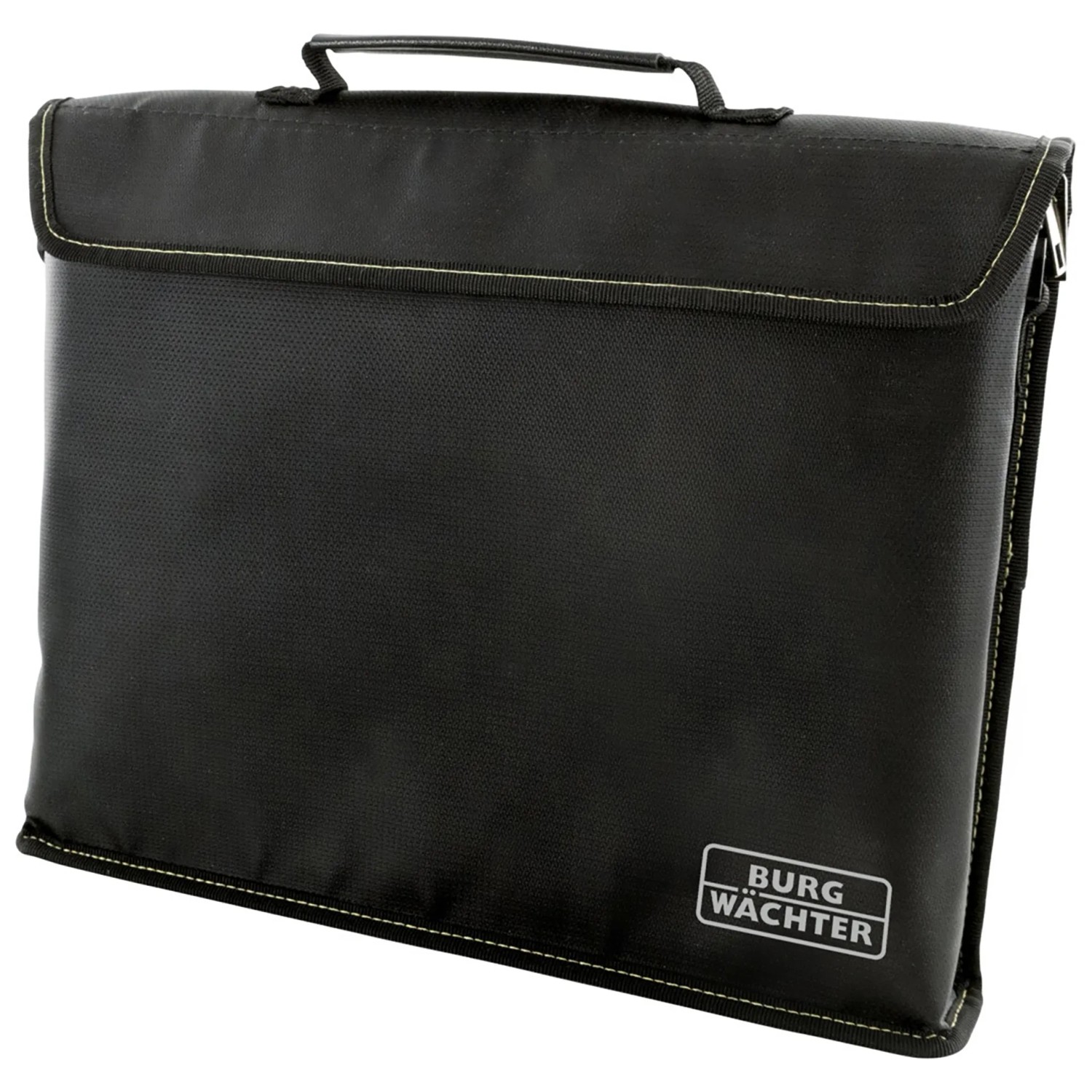 Schwarze Burg-Wächter Feuerschutztasche Fire-Bag FB 500 für Dokumente.