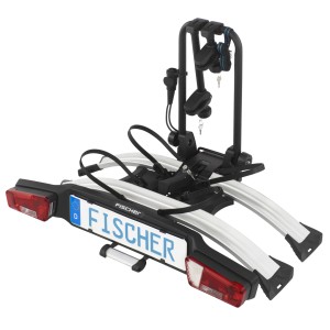 Fischer Road Line Kupplungsfahrradträger für 2 Fahrräder oder E-Bikes, silber.