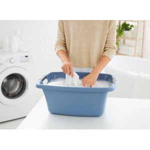 Rotho Wäschewanne Flowers 25 l Horizontblau