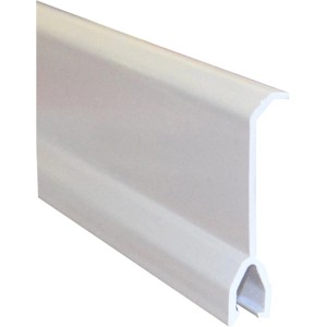 Weißer E2 Elektro Trennsteg für Brüstungskanal, Kunststoff.