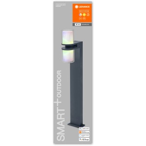 Ledvance Smart+ Up Down Flare Multicolor Außenleuchte, 80 cm Standleuchte für Garten und Terrasse.