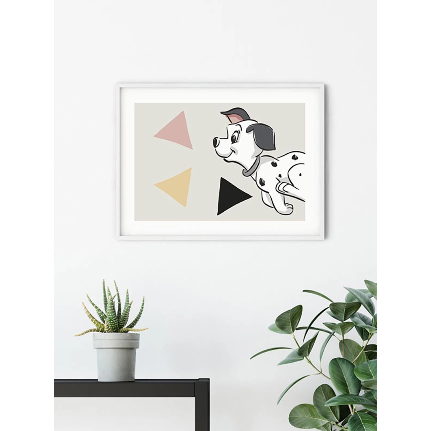 Komar Wandbild: 101 Dalmatiner Landschaft, 50x40 cm, mit Dalmatiner Motiv.