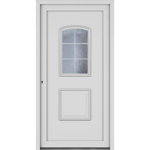 Roro Haustür OKE 1101 Kunststoff Weiß 110 cm x 210 cm DIN L