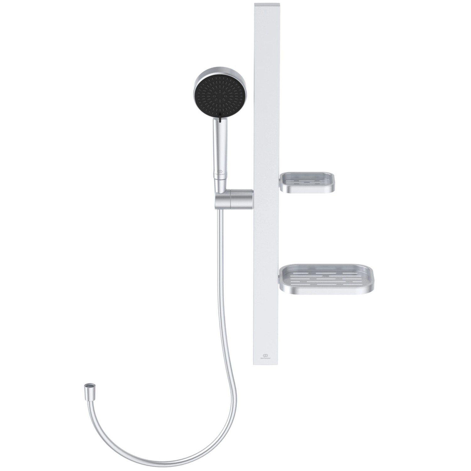 Ideal Standard Brausekombination Silver mit 2-Funktions-Handbrause und Ablagen.