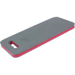 Eufab Kniekissen, 45x21x2,8cm, grau/rot, mit Tragegriff. Ideal für Garten, Haushalt & Werkstatt.