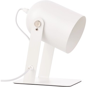 Weiße Brilliant Tischlampe Yan, E27, 29 cm, Design-Tischleuchte aus Metall.