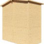Bertilo Gerätehaus aus Holz, naturbelassen, 103x207 cm. Kleines Gartenhaus mit Satteldach.