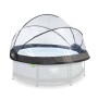 Exit Pool Abdeckung ECO Ø 244 cm, universelle Poolüberdachung für sauberes Wasser und Wärme.