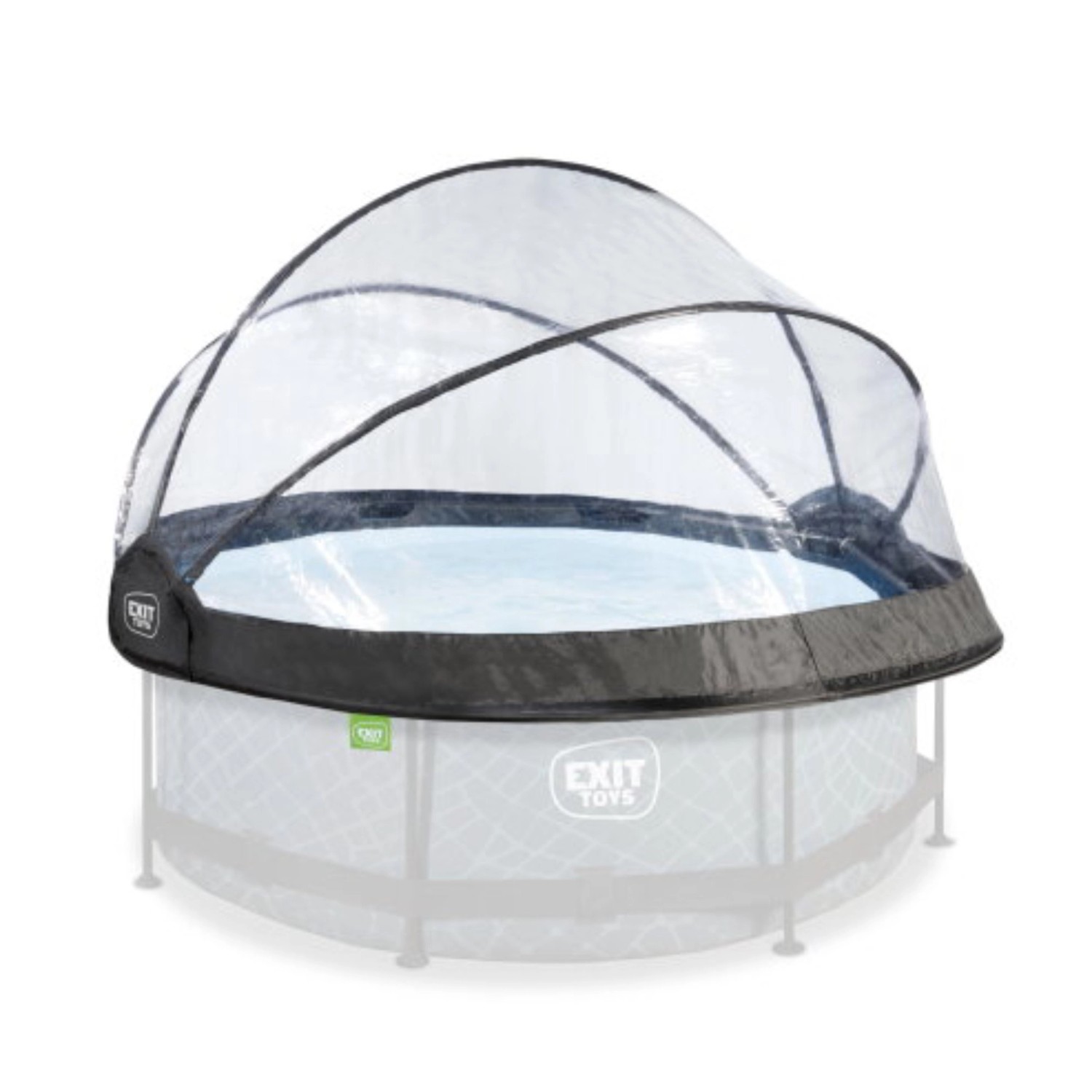 Exit Pool Abdeckung ECO Ø 244 cm, universelle Poolüberdachung für sauberes Wasser und Wärme.