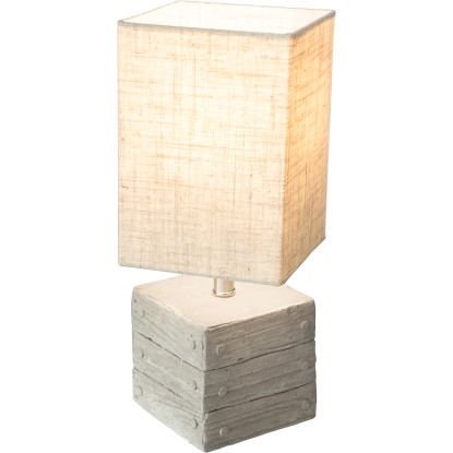 Nino Leuchten Tischleuchte Lisco Betonfarbig 29 cm EEK: E-A++
