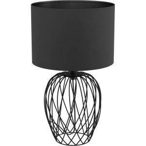 Eglo Tischleuchte Nimlet Schwarz Ø 30 cm x 51,5 cm 1-flammig