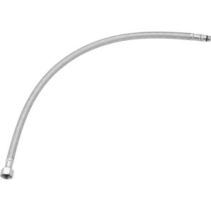 Flexschlauch M10 x 3/8 Zoll, 500 mm, aus Edelstahl, flexibel und robust.