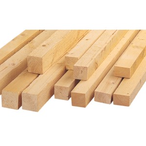 Kantholz Fichte / Tanne sägerau 78 mm x 78 mm x 4000 mm