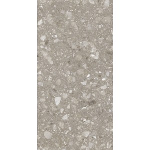 Feinsteinzeug Bodenfliese, Taupe, 60x120 cm, matte Glasur mit Stein-Optik.