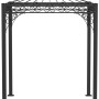 Eleo Pavillon Meran aus pulverbeschichtetem, schwarzem Metall mit filigranem Design.