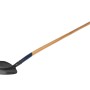 Schwarze LUX Holsteiner Schaufel mit Eschenstiel (130 cm) für Gartenarbeiten.