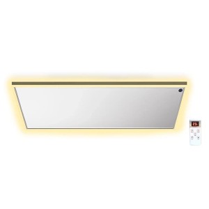 Weiße Könighaus LED-Deckenheizung (1000 W) mit Fernbedienung, geeignet als elektrische Heizung.