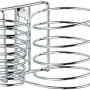 Wenko Milano Haartrockner- & Glätteisenhalter aus verchromtem Metall mit Kabelhaltern.