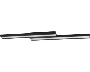 Eglo LED-Deckenleuchte Saliteras-Z 2-flammig kaufen Schwarz OBI bei Weiß länglich