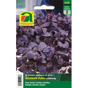 Austrosaat Saatgut Basilikum "Rubin" Ocimum basilicum L.