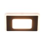 Schwarzer, eckiger Trio LED Einbaustrahler Nimbus, 8,5x8,5cm. Moderne Deckenleuchte für Innenräume.