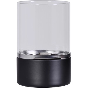 Schwarzes Tenderflame Tischfeuer Turm, 300 ml, mit Glaszylinder für Innen und Außen.