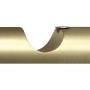 Mydeco Gardinenstangen-Halterung, 2-läufig, Messing-Matt-Optik, für 2,5 cm Stangen.
