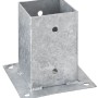 Feuerverzinkte Aufschraubhülse 150x91x91 mm für 90 mm Pfosten, ideal für den Außenbereich.