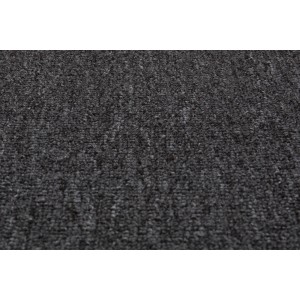 Anthrazitfarbener Teppichboden Hamburg als Meterware, 400 cm breit.