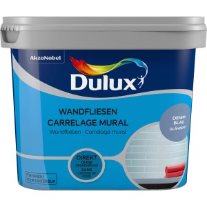 Eimer Dulux Fresh Up Wandfliesenlack Glänzend Denim Blue, 750ml. Fliesenfarbe für Innenräume.