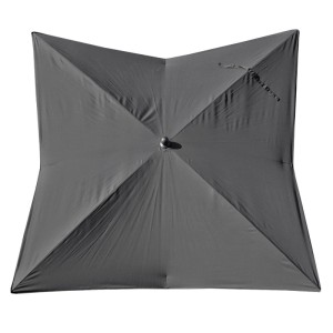 Anthrazitfarbener Ersatzbezug 3x3m für MCW Sonnenschirm A37.