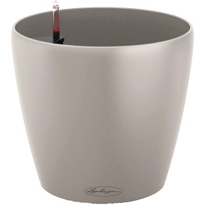 Lechuza Classico Color Pflanzgefäß, Ø 18cm, sandbraun, mit Bewässerungssystem.