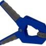 Blaue LUX Leimklemme Comfort, 110 mm, mit grauen Griffen und beweglichen Schonbacken.