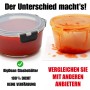 BigDean Glasbehälter mit Deckel in 3 Größen Mikrowellengeschirr Glas Meal Prep Container aus Glas Runde Glasbehälter Mikrowellengeschirr Glas_5