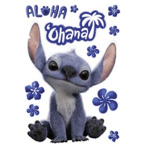 Komar Deko-Sticker Disney Lilo and Stitch Live Action Ohana 50 cm x 70 cm