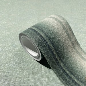 Marburg Bordüre mit Streifenmuster in Grün, 5 m Länge. Moderne Wandgestaltung für Ihr Zuhause.