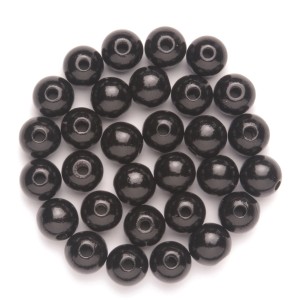 Holzperle Ø 6 mm, 118 Stück Schwarz FSC®