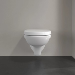 Villeroy & Boch O.Novo WC-Set compact, wandhängend, mit WC-Sitz und Soft-Close Funktion.