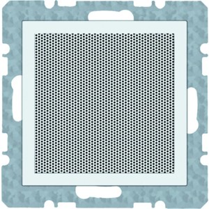 Berker Q.1 Lautsprecher Einsatz, polarweiß glänzend, für Stereo Unterputz Montage.