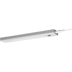 Ledvance LED-Unterbauleuchte Linear Slim 30 cm mit RGB-Farbsteuerung, silberfarben.
