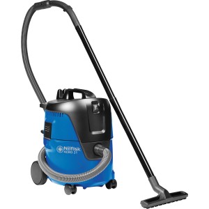 Nilfisk Aero 21-01 PC Nass- und Trockensauger in Blau und Schwarz.