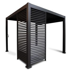 Leco Wand 93 cm Zur Lamellenpergola Deluxe Anthrazit