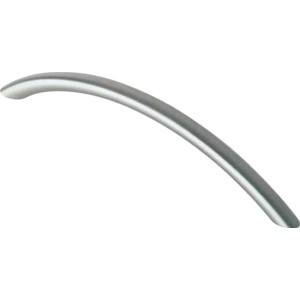 Griff 903 aus Edelstahl für Möbel, gebogener Bügelgriff.