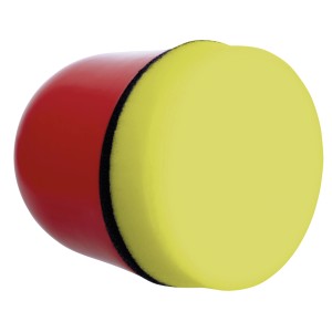 Sonax P-Ball für Autopflege: Polierball mit gelbem Schwamm und rotem Griff.