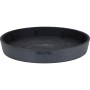 Anthrazitfarbener, runder A.H.G. Untersetzer Leonardo, 9,5 cm Durchmesser, konische Form.