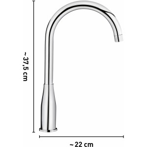baliv Küchenarmatur KI-1140 Chrom, Einhebelmischer mit hohem, schwenkbarem Auslauf.