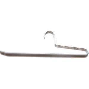 Silberne Hosenbügel aus Metall, 2er-Set für Textile Aufbewahrung.