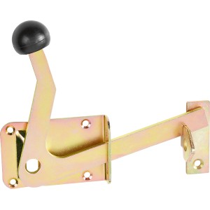 Gelb verzinkte Gartentorfalle, 170x60 mm, für Gartentüren und Tore.