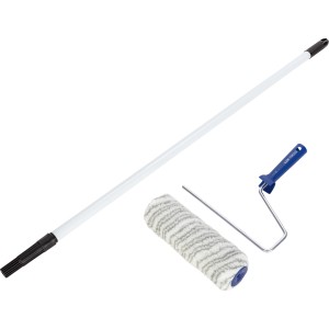 LUX Farbroller 25 cm mit Teleskopstab für raue Untergründe, ausziehbar von 1 bis 1,7 m.